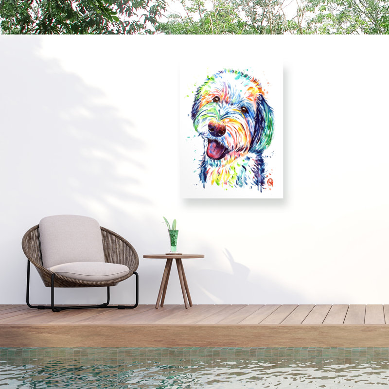 Toile d'extérieur Lisa Whitehouse Sheepadoodle, H 14 po x l 19 po