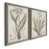 Toile avec cadre gris