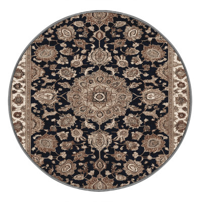 Machine Washable Persian Gray Area Rug
