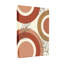 Abstrait, cercles abstraits, feuilles, tons de terre-218845515