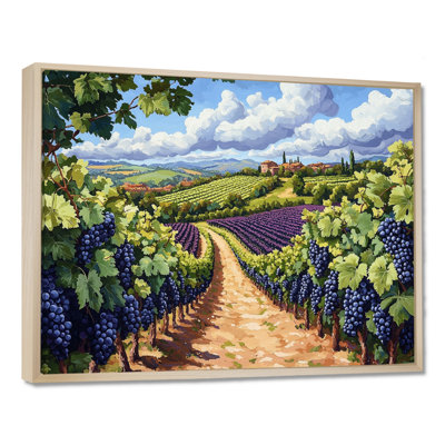 Vineyard In California Summer I - Vineyard Wall Art