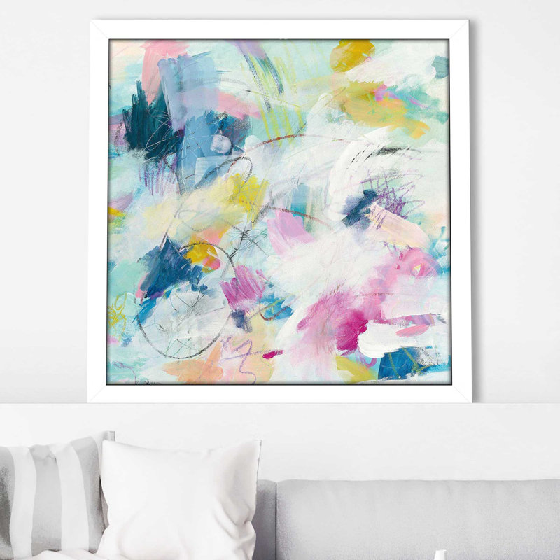 " Daylight Savings II ", White Framed, 31.5" H x 31.5" W x 1" D