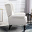 Le fauteuil à boutons blanc crème convient parfaitement aux accents modernes et classiques et au fauteuil blanc crème. Style de bouton. Dossier rembourré épais. Plusieurs pièces. Fabrication en bois massif et en eucalyptus. Élégant
