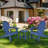 Outdoor Adirondack Chair With Built-In Cup Holder For Backyard Porch-36485890