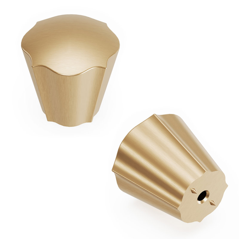 Trellis Collection Conical Knob, Champagne Bronze
