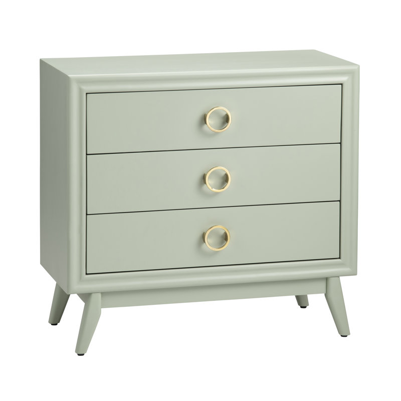 Commode d'appoint 3 tiroirs, Vert