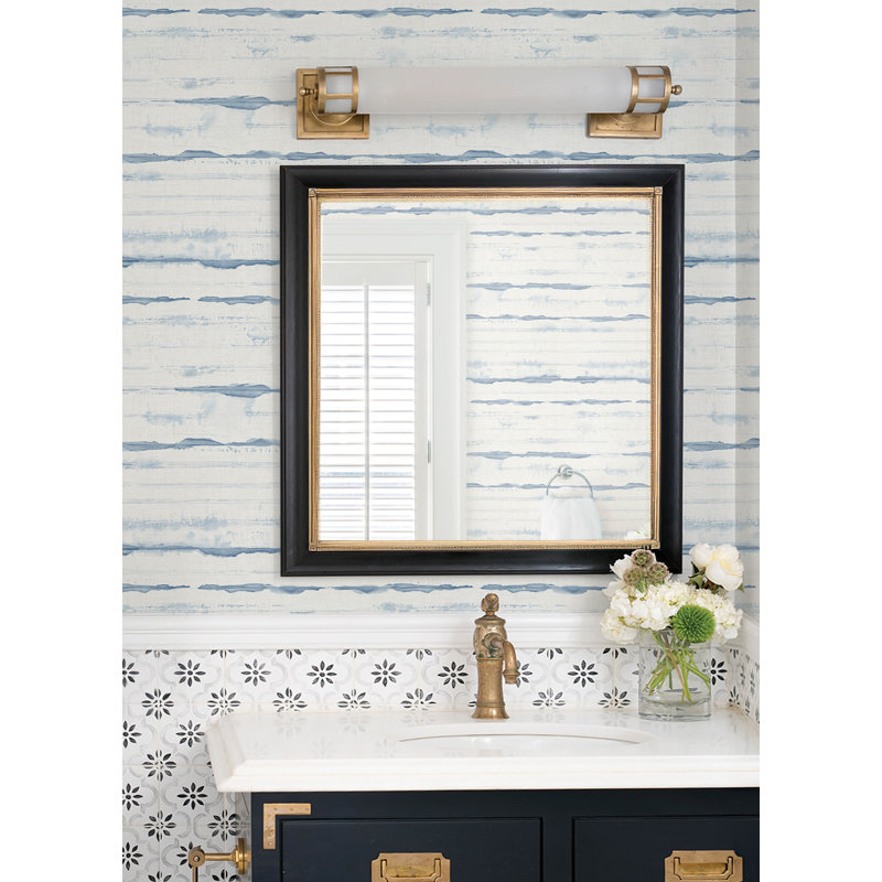 Folly Zen Swirls Wallpaper, Blue