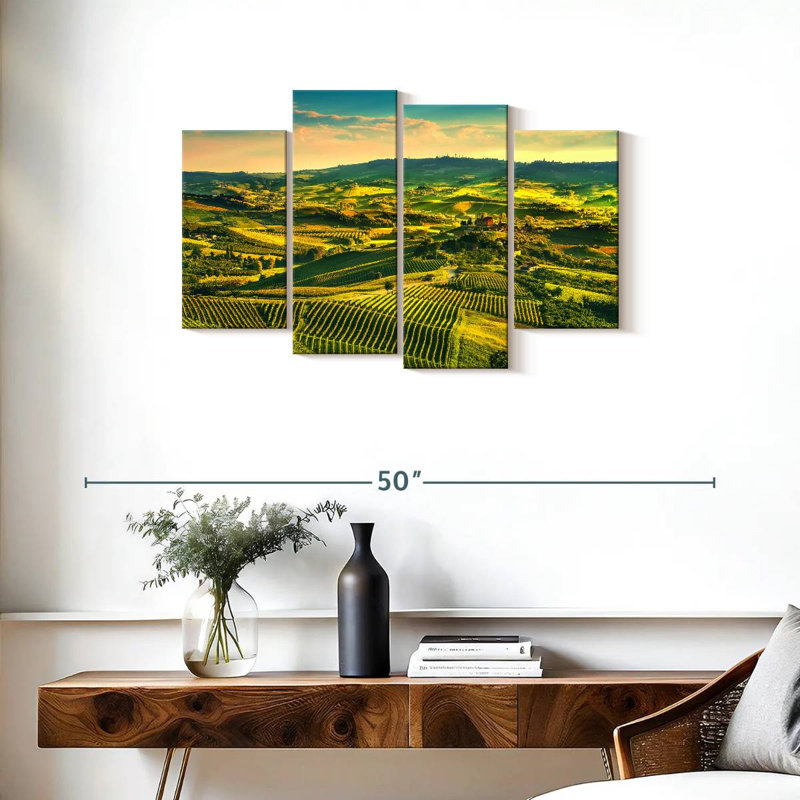 Alvord Sunlit Langhe Vineyard, H 22 po x l 36 po