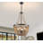 Peaslee 4 - Light Regina Scalloped Wood Bead Flush Mount