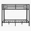 Lit superposé double au-dessus de grand lit double pour les adolescents et les adultes, structure silencieuse, conception peu encombrante, aucun sommier requis-642207925