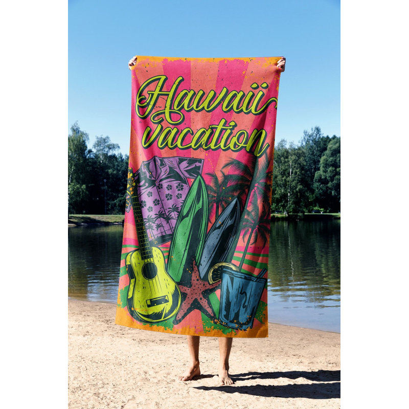 Ultra-Soft Beach Towel, 30 x 59 Inches | 70% Polyester / 30% Polyamide, Microfilament Fabric | Quick-Dry, Lightweight & Compact for Travel | Perfect for Beach, Pool, Gym, and Outdoor Adventures