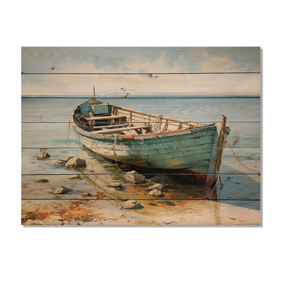 «Laymoune Boat Coastal Melody» sur impression sur bois