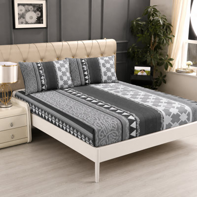 Microfiber Floral Duvet Cover Set
