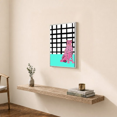 Pink Leopard by Elizabeth Medley - Graphic Art on Canvas