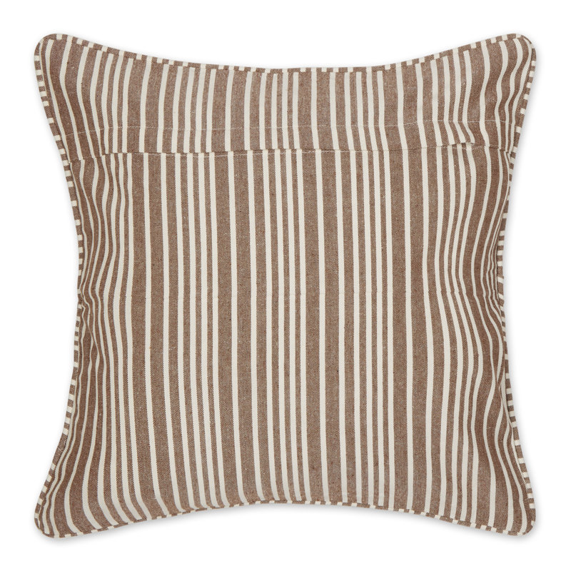 Housse de coussin carrée, Brun