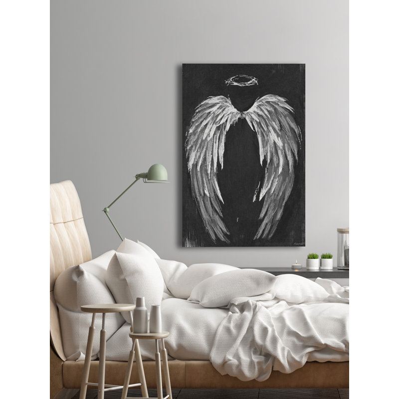 Couronne d'épines - peinture sur toile tendue, H 36 po x l 24 po x 1,5 po