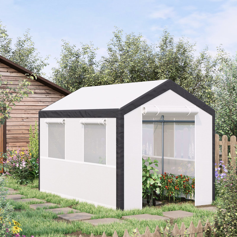 Maison de jardin extérieure 10 pi x 7 pi 7 po Walk-In Greenhouse