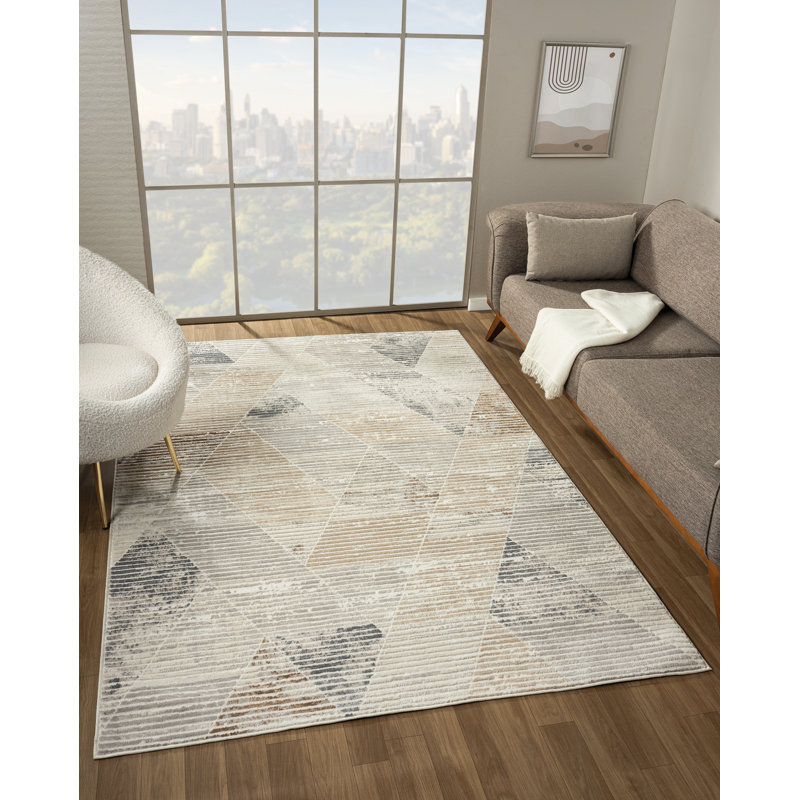 United Weavers Crockett Oasis Beige Area Rug, 5'3" x 7'2"