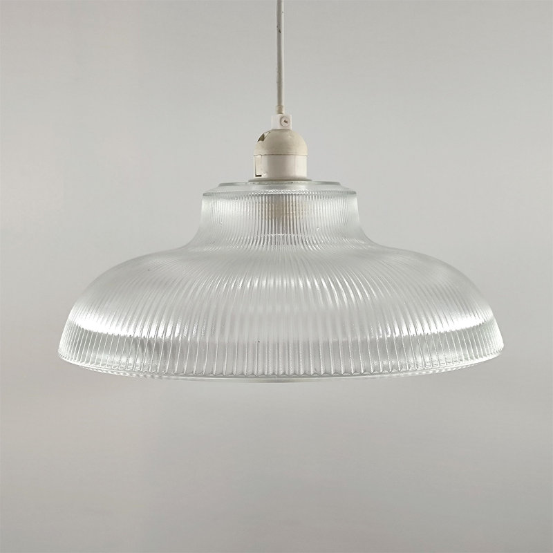 12cm H Glass Bowl Pendant Shade in Clear