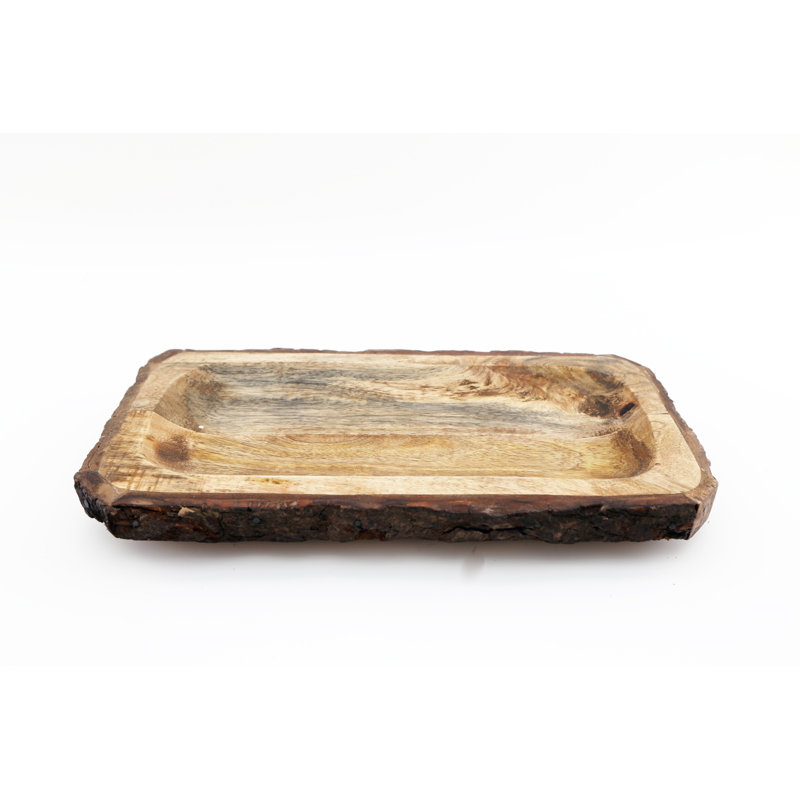Alpen Home Rohrbaugh Wood Tray, 33cm H x 33cm W x 33cm L