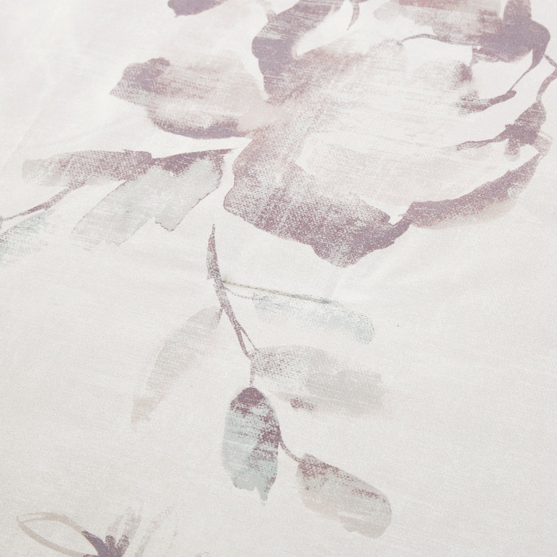 Ensemble d'édredon 7 pièces Sophie, Édredon de très grande taille et 6 pièces suppl, Beige / floral mauve