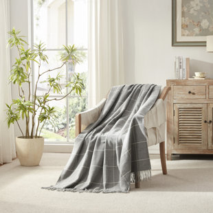 Cashmere-Like Throw (Windowpane) 50X60"