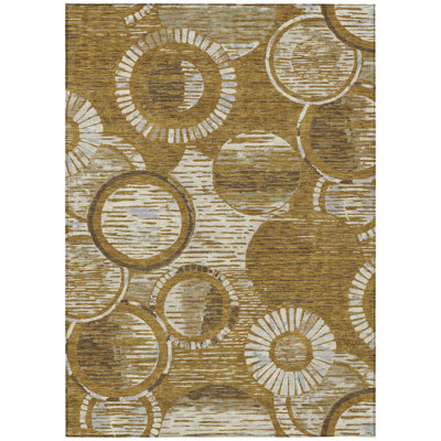 Machine Washable Indoor/Outdoor Chantille ACN2633 Geometric Rug