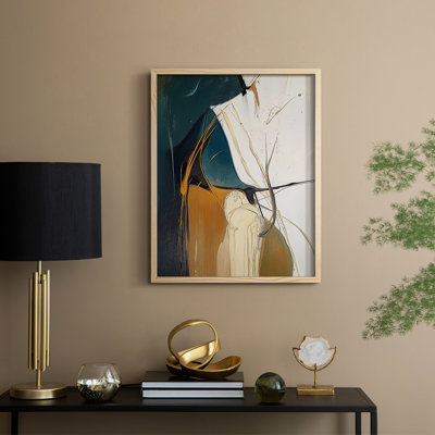 Série ABSTRACT DCxxxviii, reproduction encadrée - bois massif