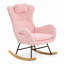Chaise berçante, fauteuil oscillant rembourré Teddy-753751307