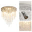 Chic Crystal Round Flush Mount