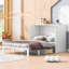 Lit escamotable avec tiroir et un ensemble de prises et de ports USB, design moderne-114201243-114201244