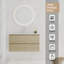 Meuble-lavabo simple 36 po avec plateau en céramique Kenyin-1100174651