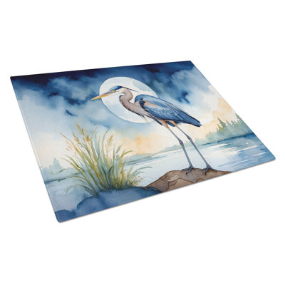 Planche à découper en verre Blue Heron