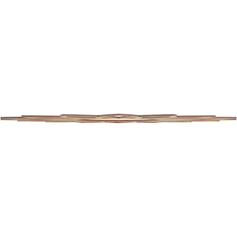 Médaillon de plafond en bois Daisy, H 38 po x l 38 po x P 0,25 po, Noyer blanc