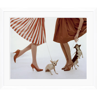 " Vogue Magazine, "Two Models With Dogs," William Bell, February 15, 1959 " by Condé Nast