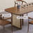 Brown Rectangular Solid Wood Dining Table-108222371