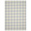 Tapis touffeté à carreaux argent / ivoire Cureton