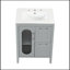 Meuble-lavabo simple 24 po avec plateau en céramique Salinder-1549859939