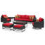 8 Piece Motion Deep Seating Patio Conversation Set-2129185651-2129185652