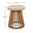 Outdoor Acacia Wood Patio Side Table With Rustic Elegance And Durable All-Weather Construction For Versatile Outdoor Use.-1165673586