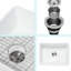 Évier de cuisine en céramique 24 po - blanc, bol simple, chaleur, teinture et égratignure rouille, blanc calme 24 po, murmure silencieux