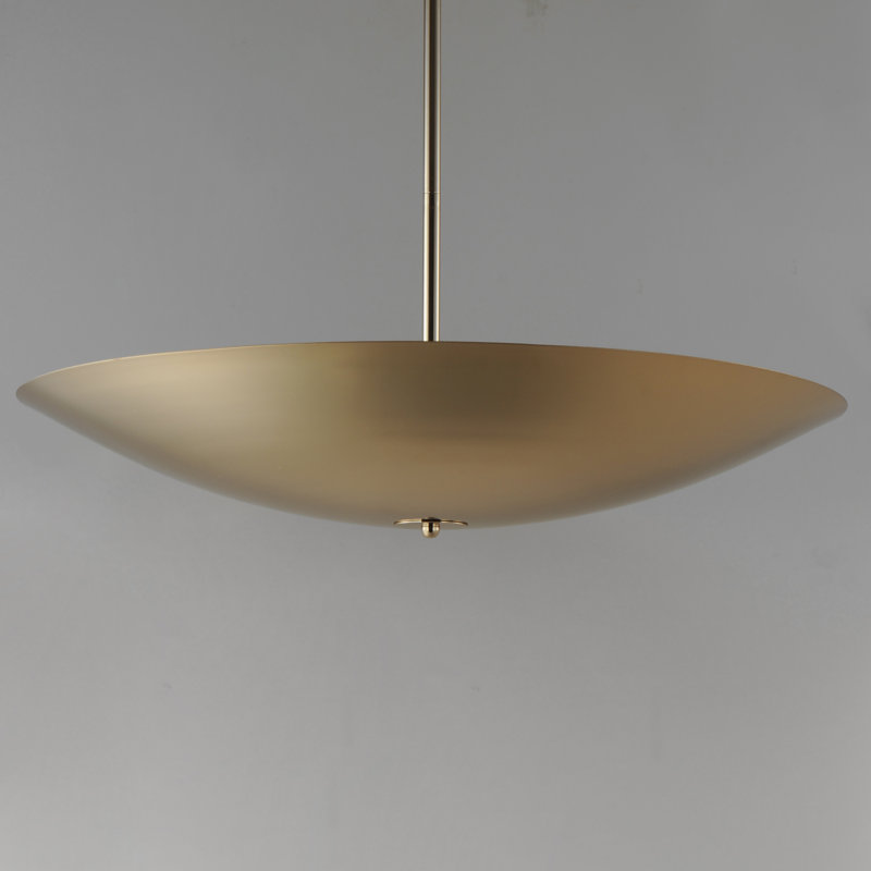 Vesta 1 - Light LED Pendant, French Gold, 4.75" H x 23.5" W x 23.5" D, French Gold