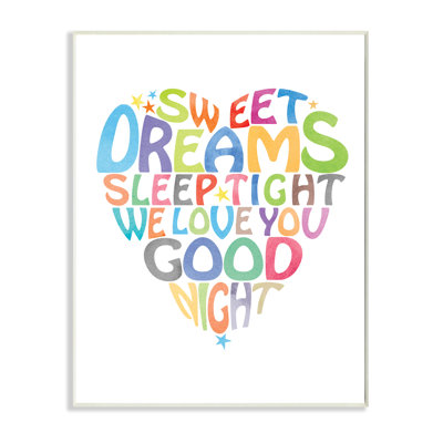 Plaque murale Gupton Sweet Dreams