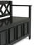 Banc de rangement pour hall d'entrée en bois massif-1242361701