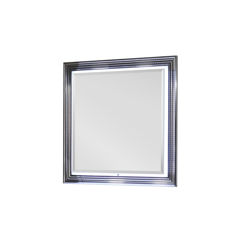 MOON MARBLE MIRROR WITH LED, White