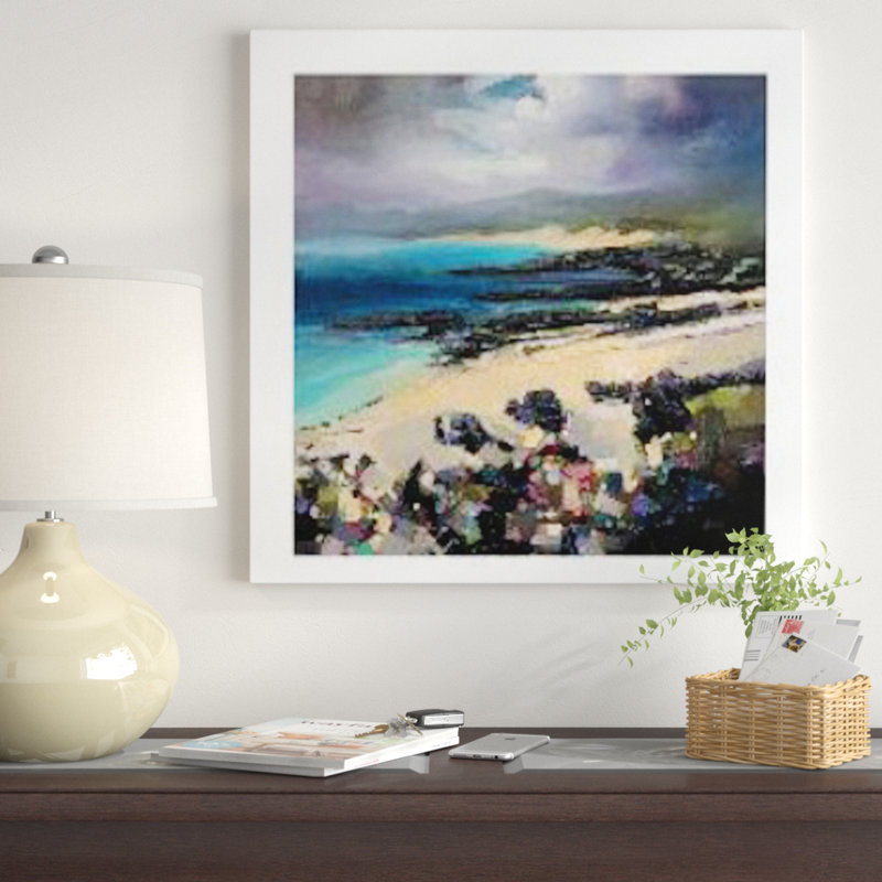« coulours of harris », reproduction, H 24 po x l 24 po x p 1 po, Papier encadré blanc