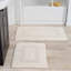 Tapis de salle de bain Lavish Home - Ensemble de tapis de salle de bain en coton 6 pièces - Tapis de bain lavables à la machine pour la salle de bain, la cuisine ou la salle de lavage (ivoire)-2007149443