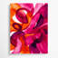 Abstrait aquarelle, art mural rose sur toile 71-379530725