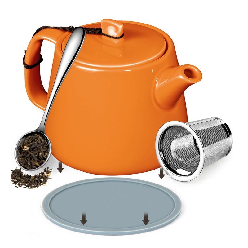 LILUNN Teapot, Orange