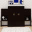 Lit escamotable multifonctionnel avec commode rabattable, armoires de rangement et bureau-525575468
